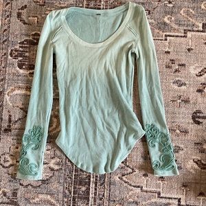 Free people blue green ombré masquerade thermal
